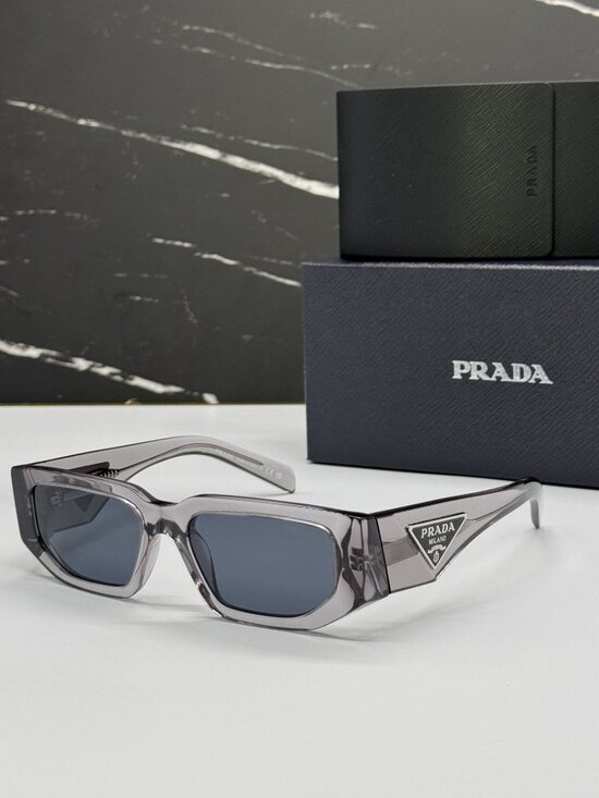 NEW PRADA PR09ZS 18S09T SUNGLASSES TRANSPARENT GRAY UNISEX PR 09ZS, SPR 09Z main image 7